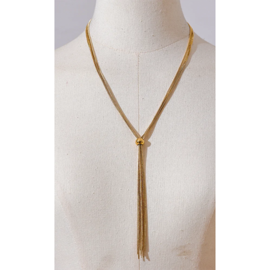 Long Tassel Necklace - Adjustable