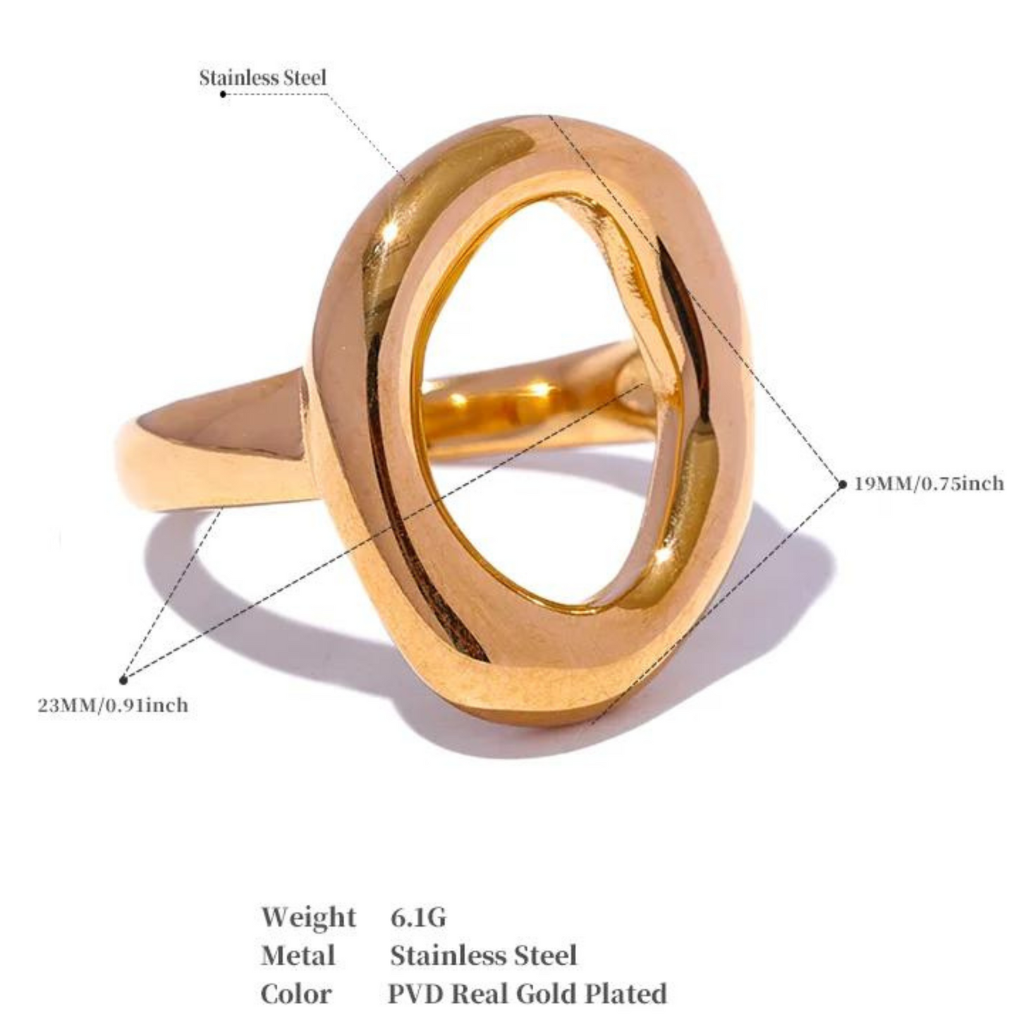 Imperfect Oval Ring