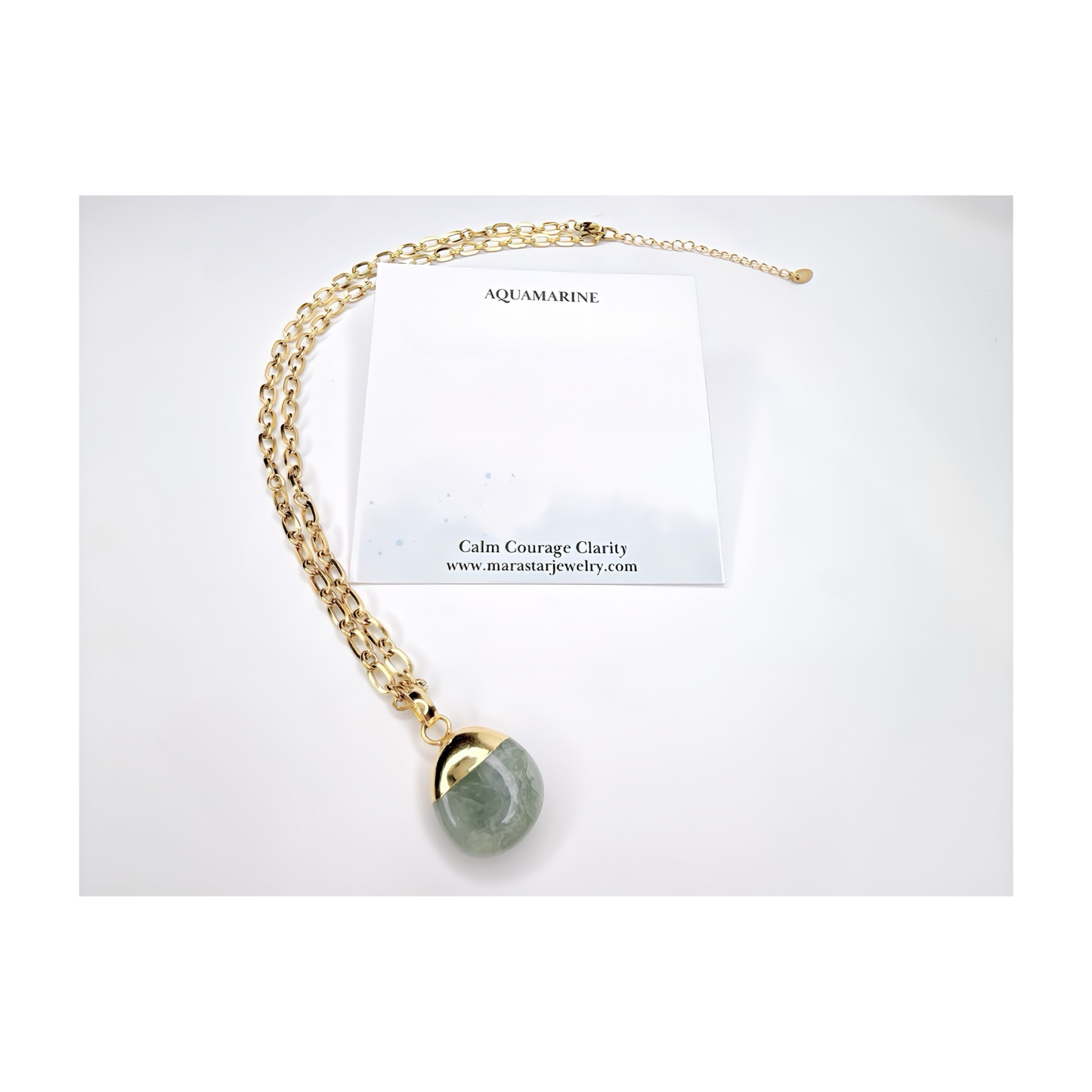 Aquamarine Pendant Necklace