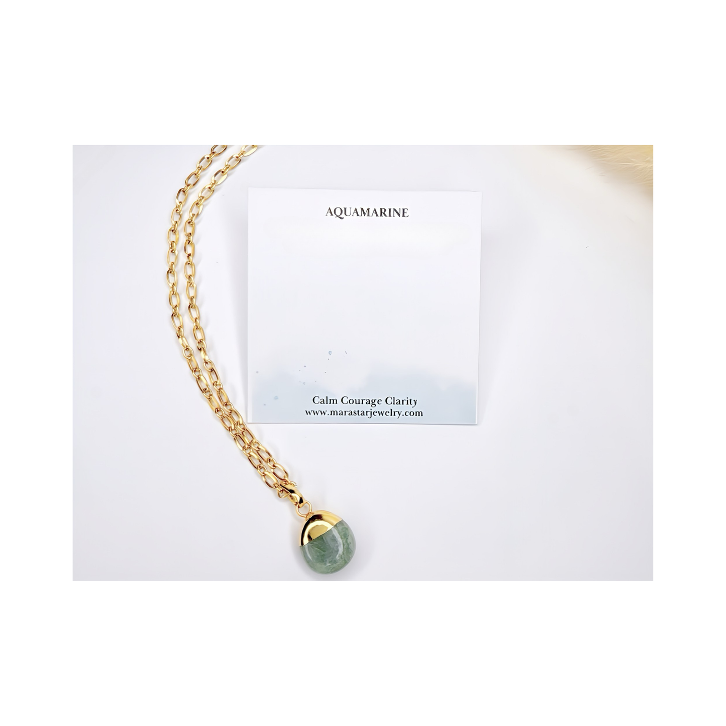 Aquamarine Pendant Necklace