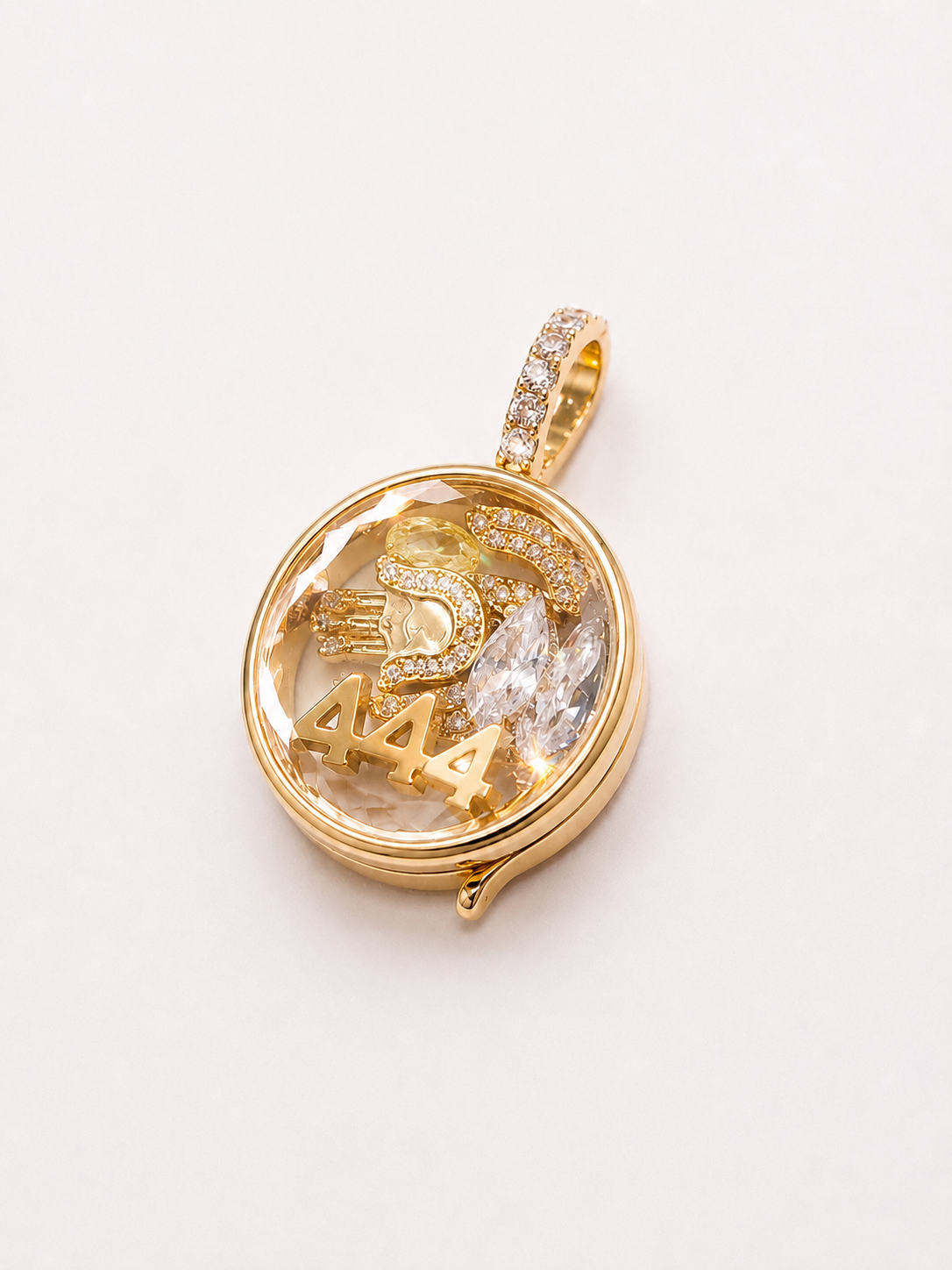 444 - Protected & Guided Locket - Angel Number
