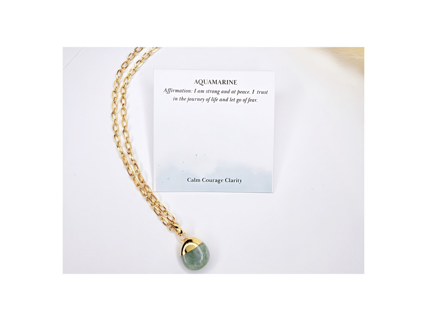 Aquamarine Pendant Necklace
