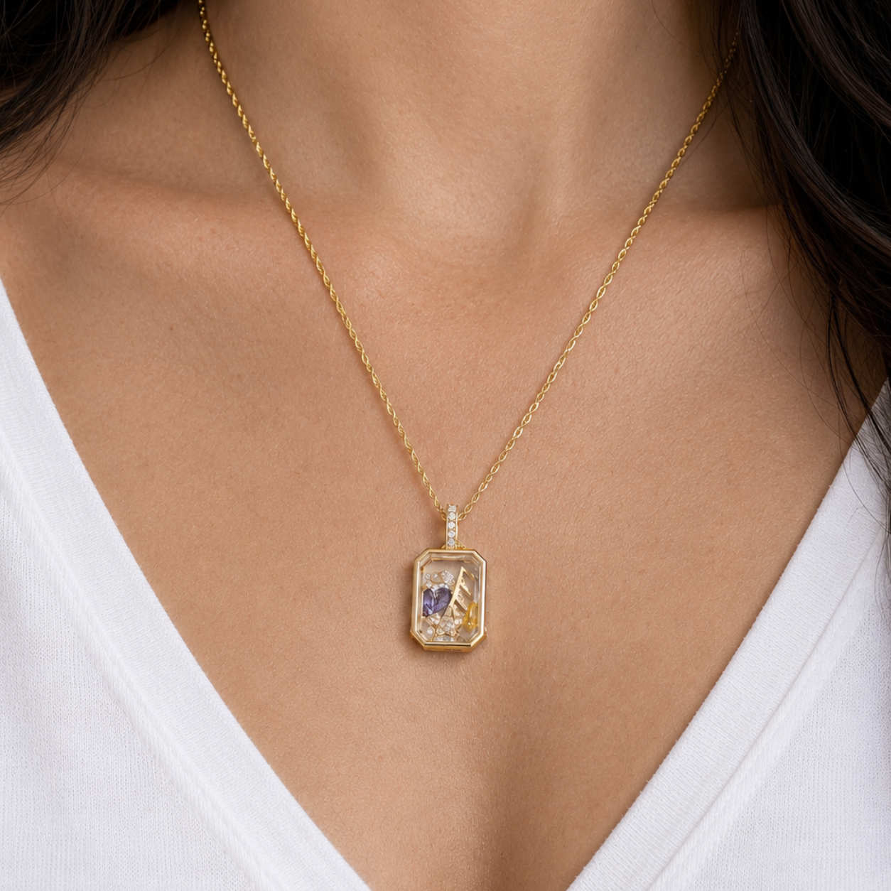 777 - Aligned & Guided Locket - Angel Number
