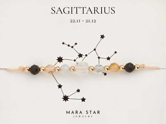 Sagittarius Gemstone Constellation Bracelet