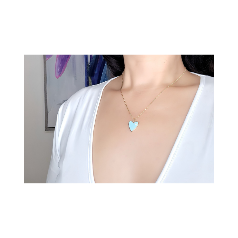 Tiffany Blue Heart Necklace