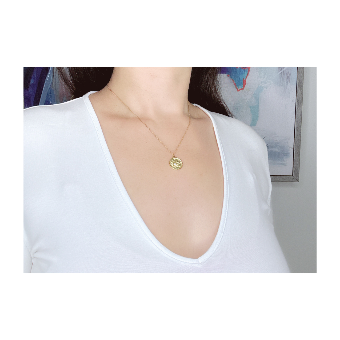 Sun Moon Pendant Necklace