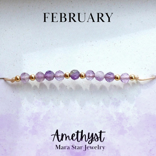 Amethyst Bracelet February Birthstone