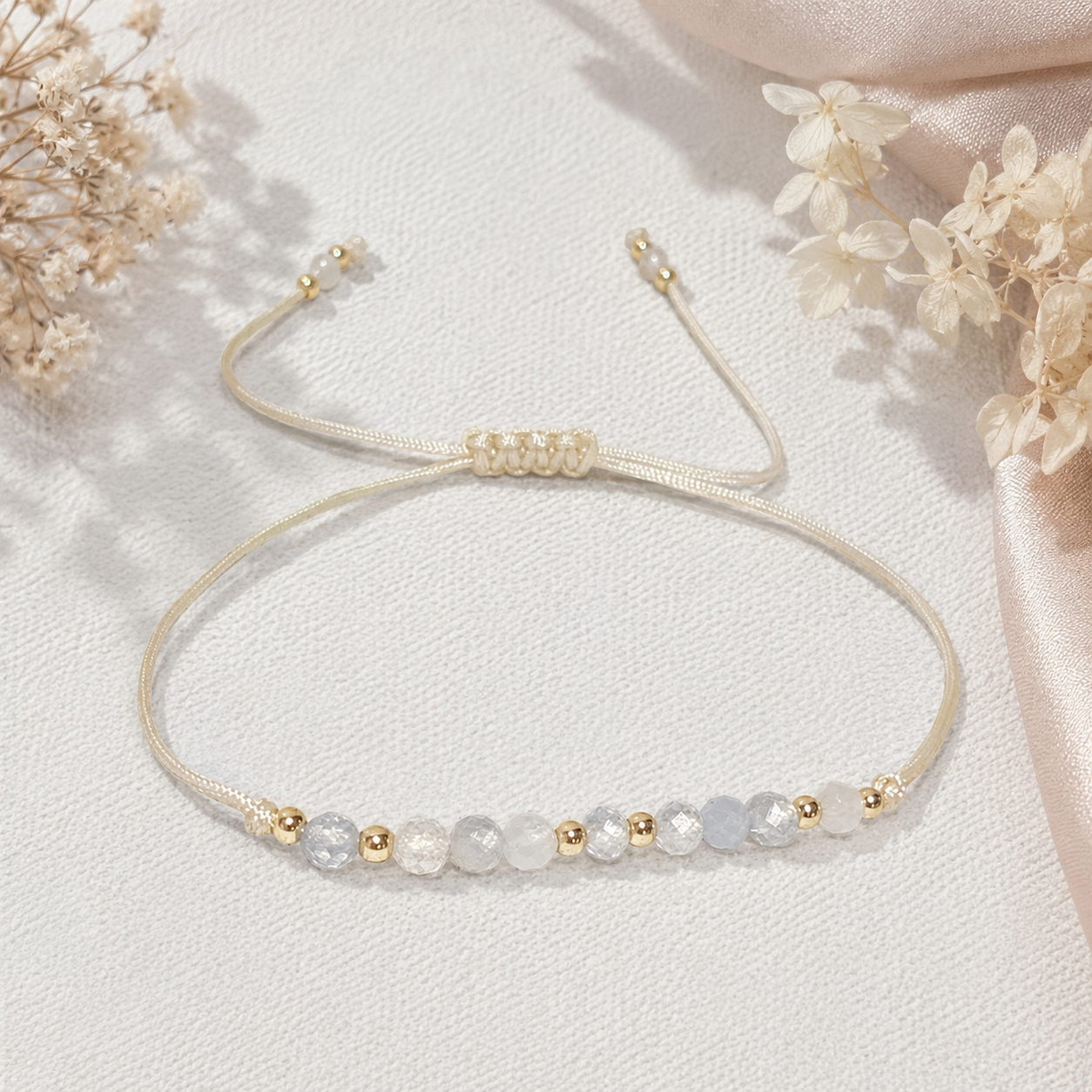 Aquamarine Gemstone Bracelet-March Birthstone