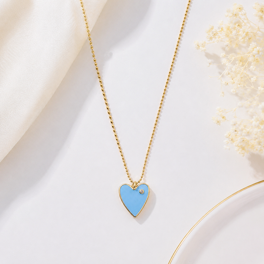 Tiffany Blue Heart Necklace