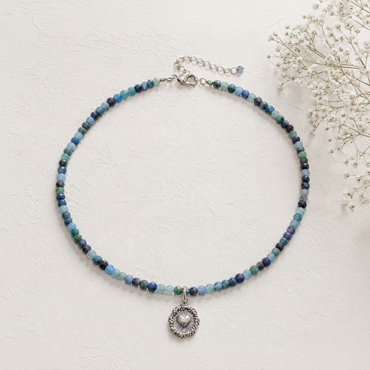 Blue Indicolite Tourmaline Necklace