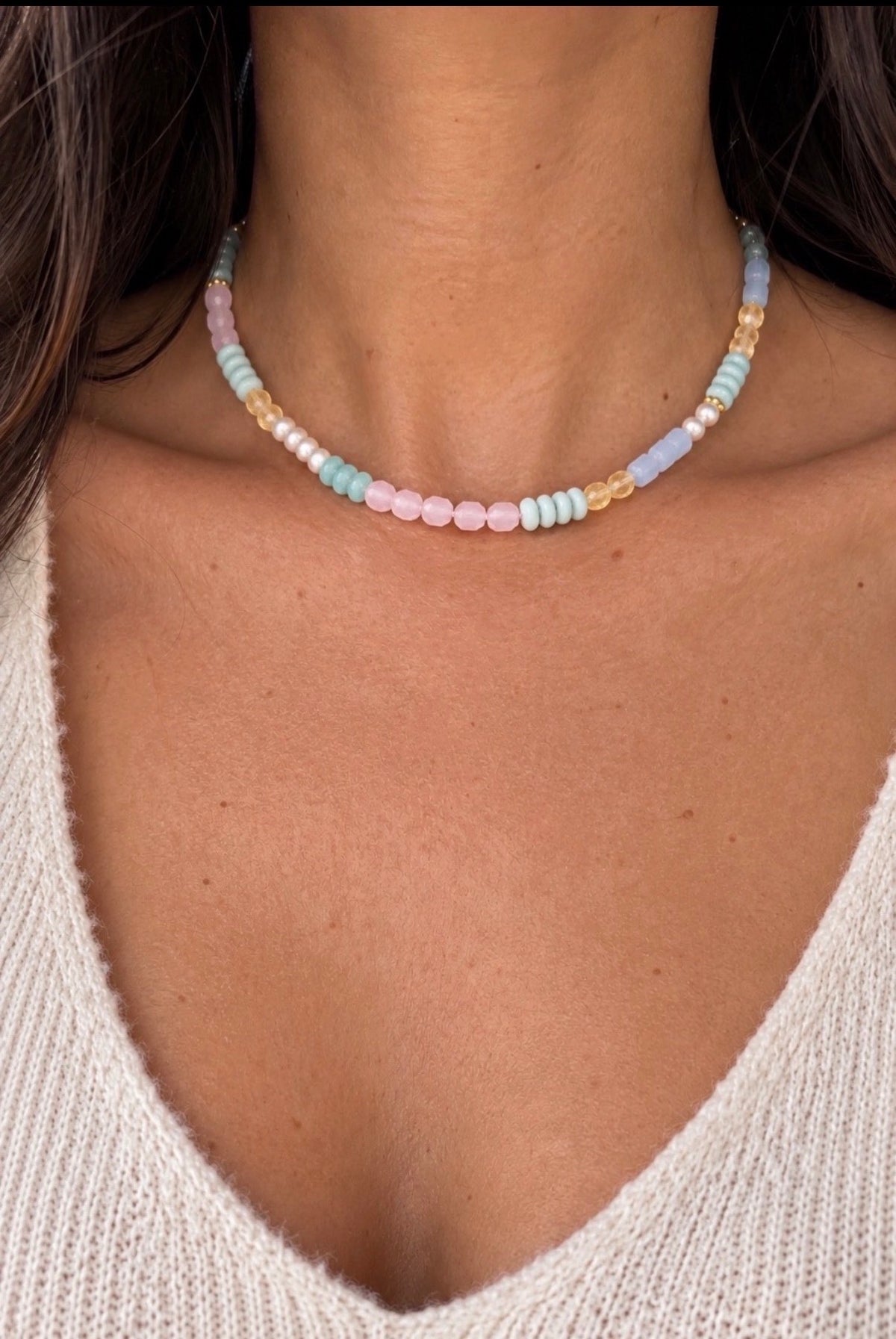 Mixed Gemstone Necklace