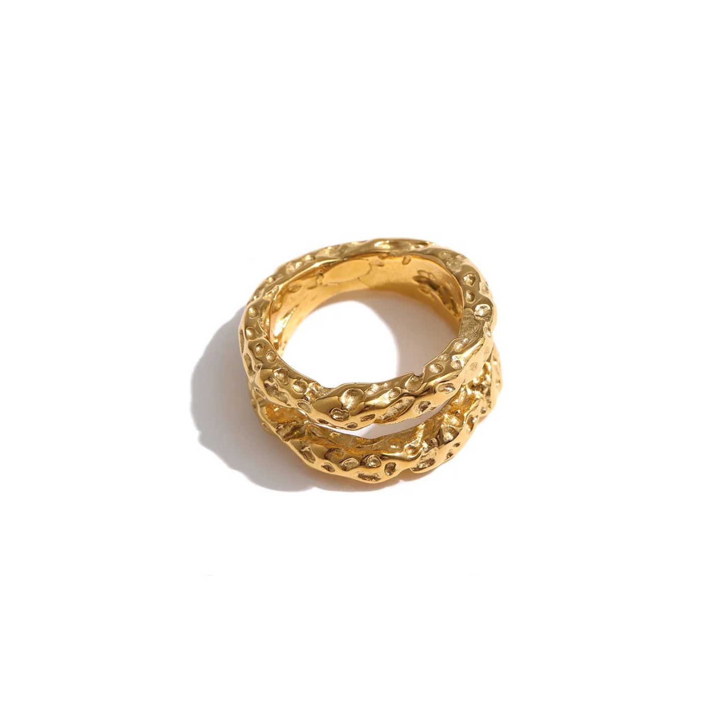 Textured Double Ring