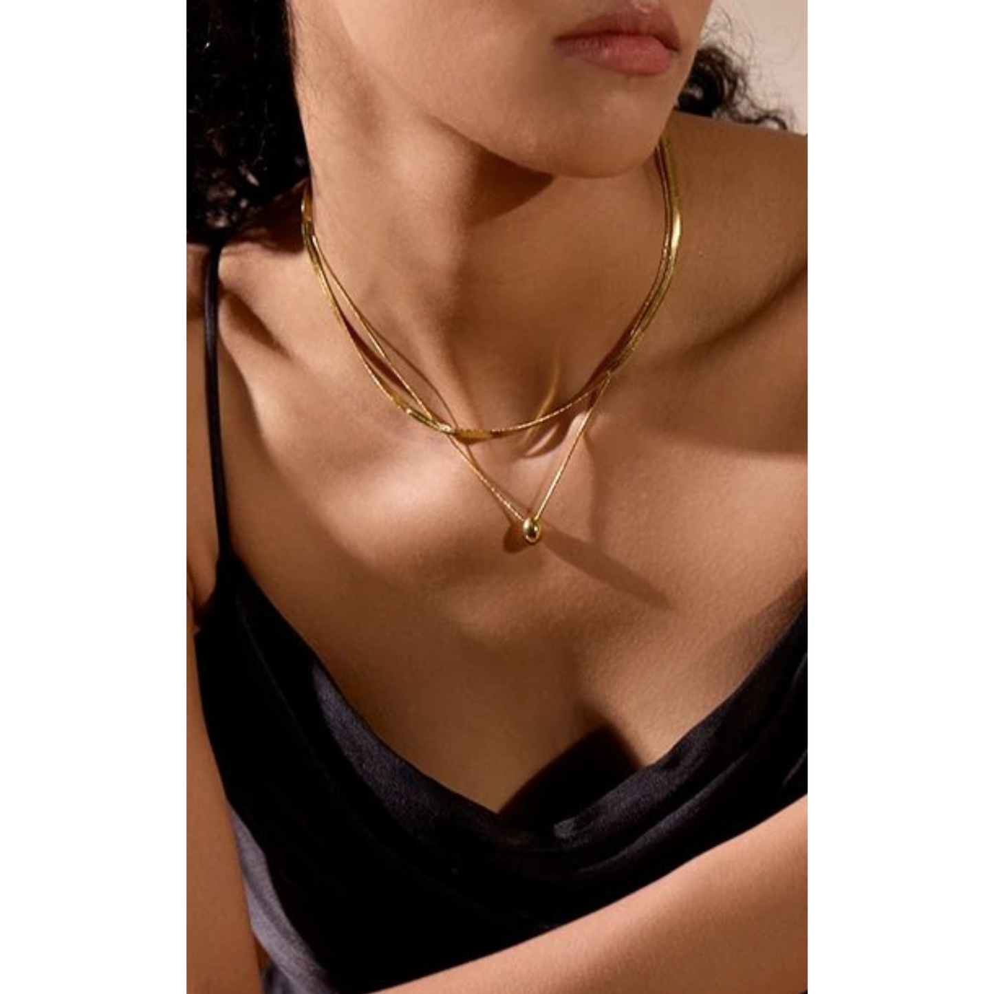 Double Layered Snake Chain Necklace