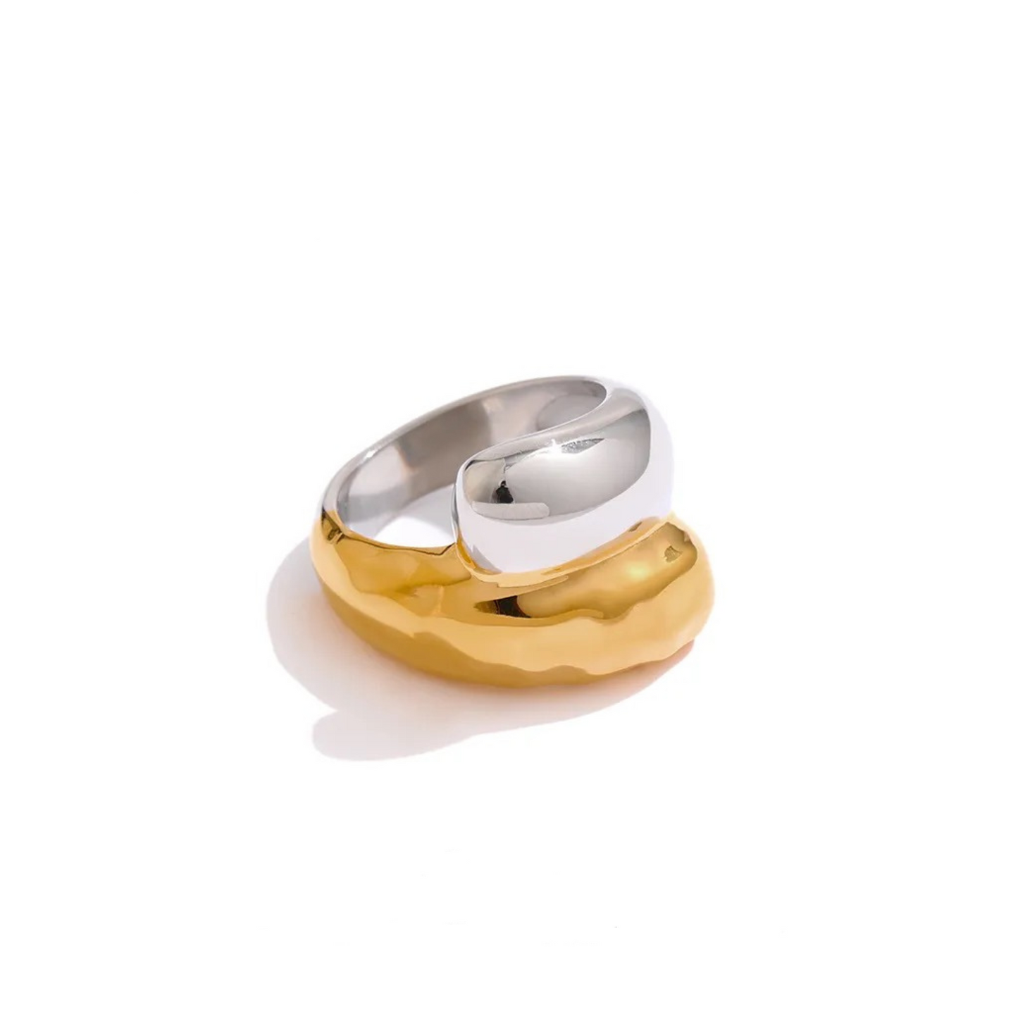 Gold And Silver Combo Ring