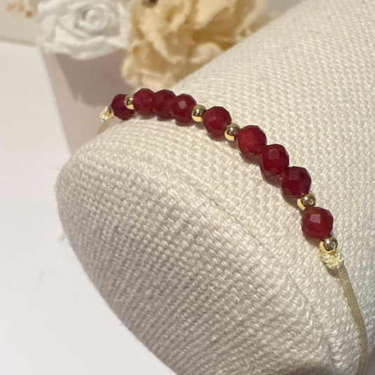 Ruby Bracelet July Birthstone