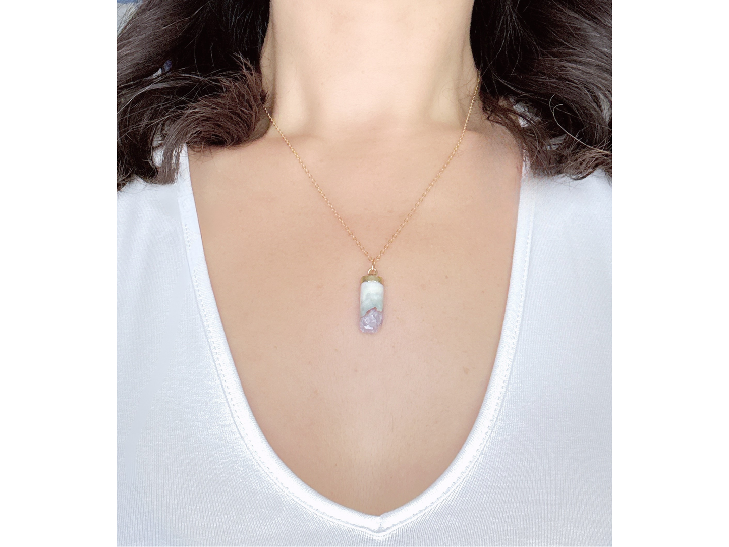 Amethyst Pendant Necklace