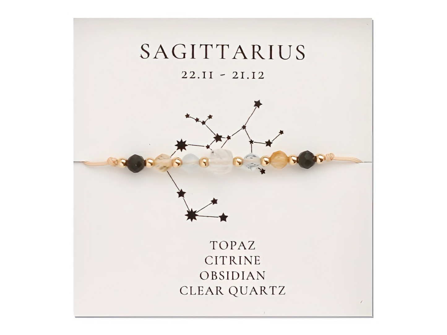 Sagittarius Gemstone Constellation Bracelet