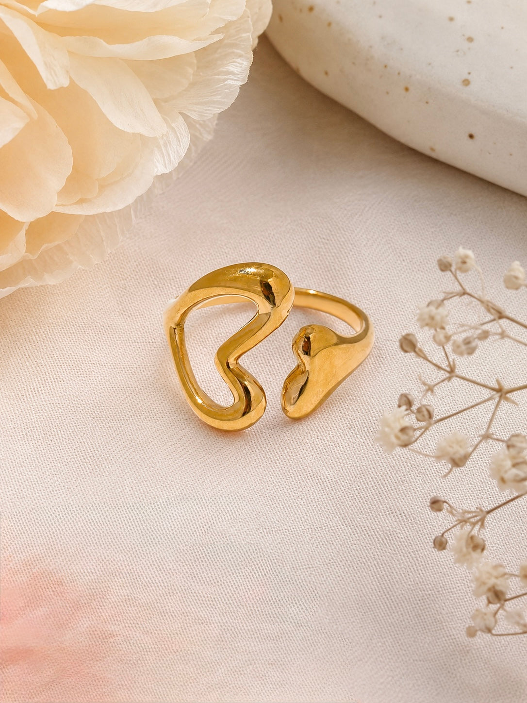 Open Wrap Heart Ring