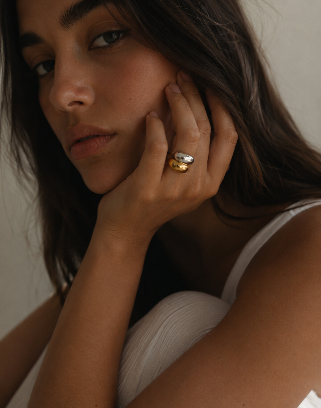 Gold And Silver Combo Ring