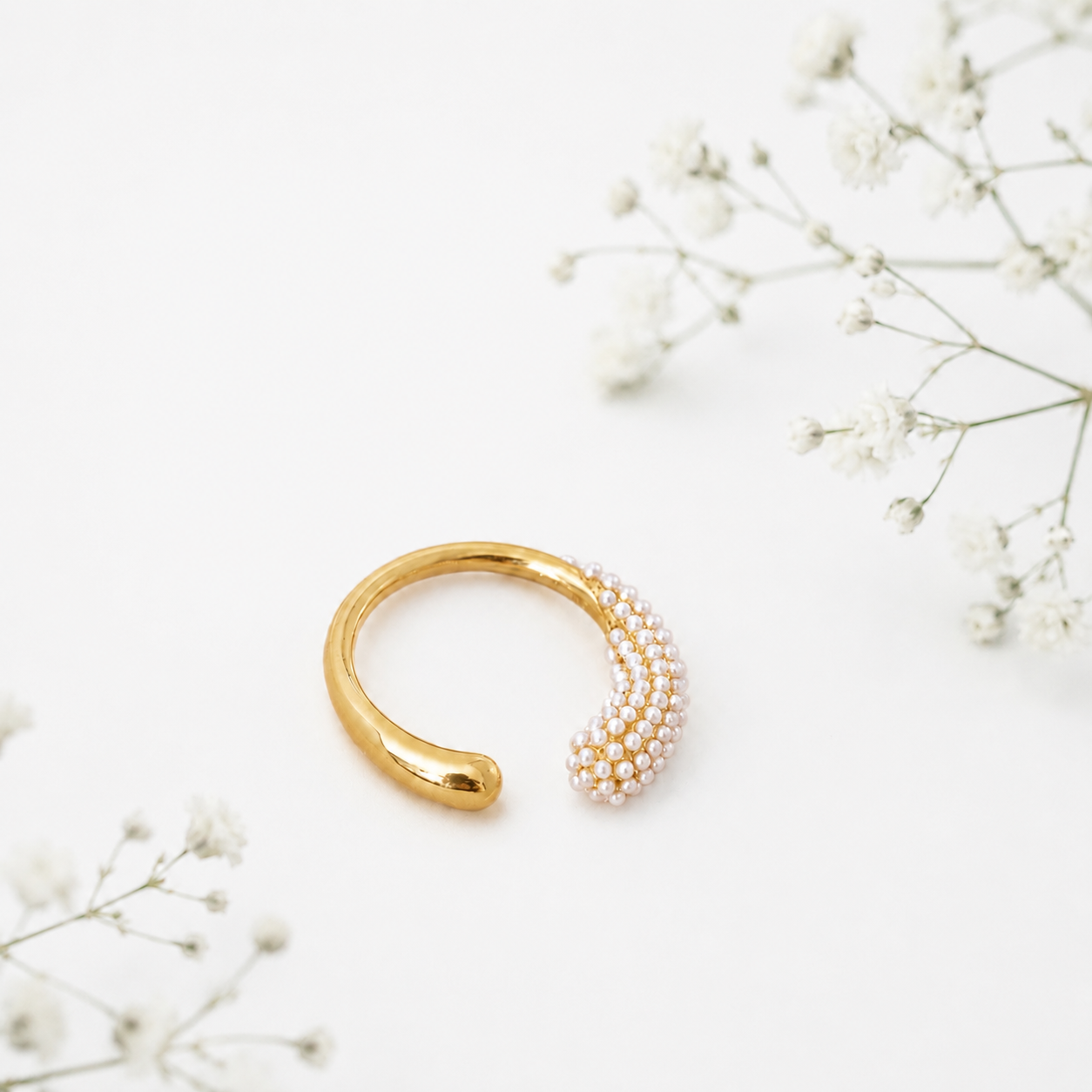 That's A Wrap Pearl Wrap Around Ring