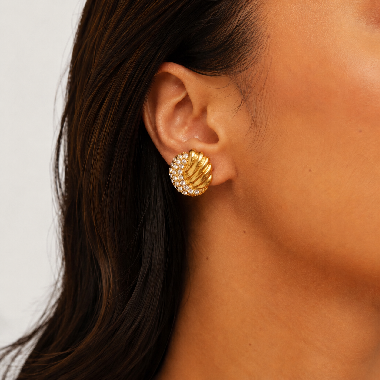 Vintage Inspired Button Earrings