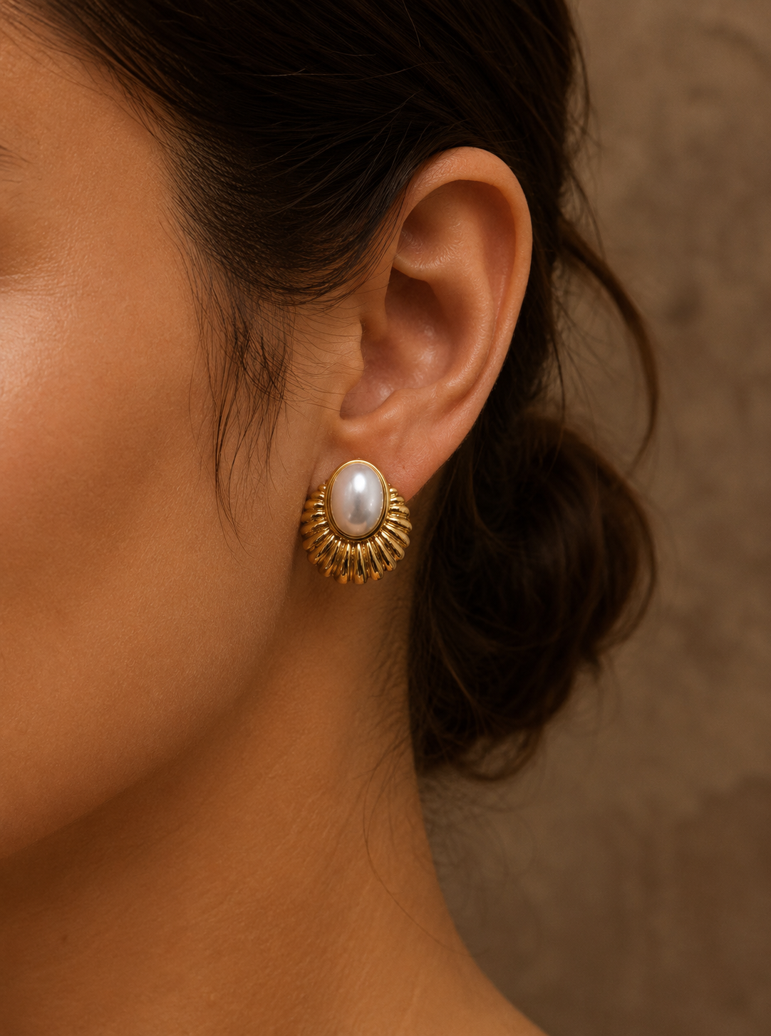 Vintage Inspired Pearl Studs