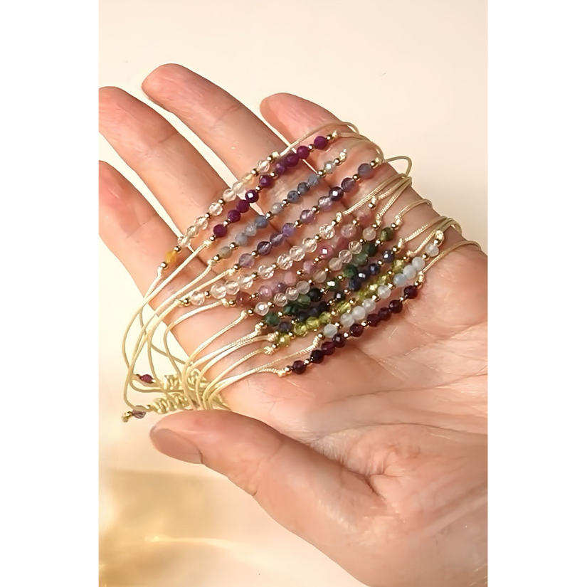 Pink Tourmaline Bracelet October Birthstone