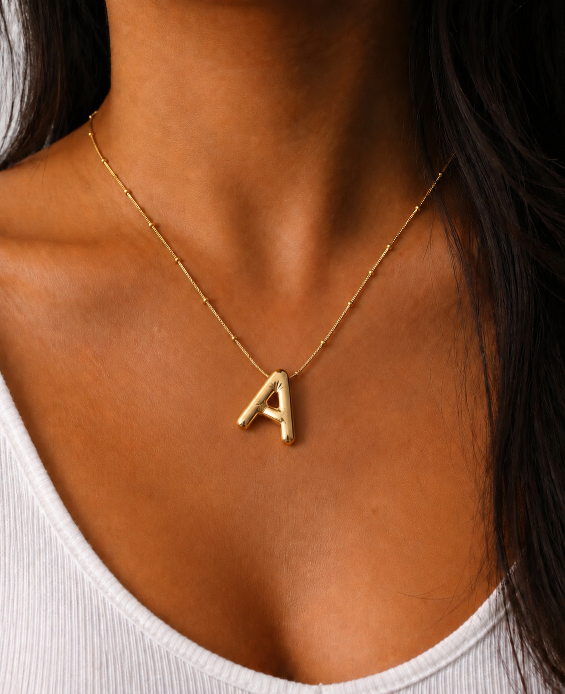 Balloon Bubble Initial Pendants