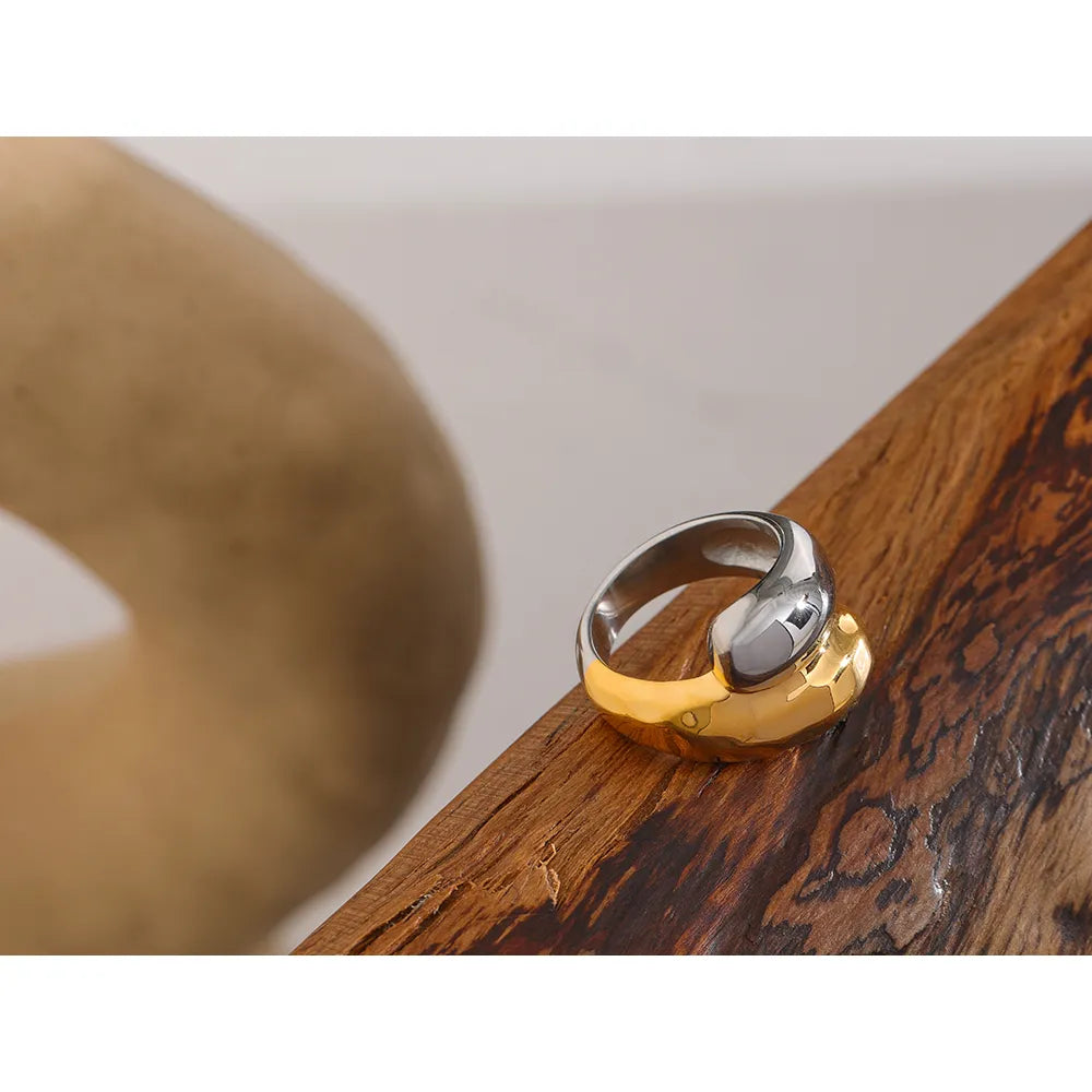 Gold And Silver Combo Ring