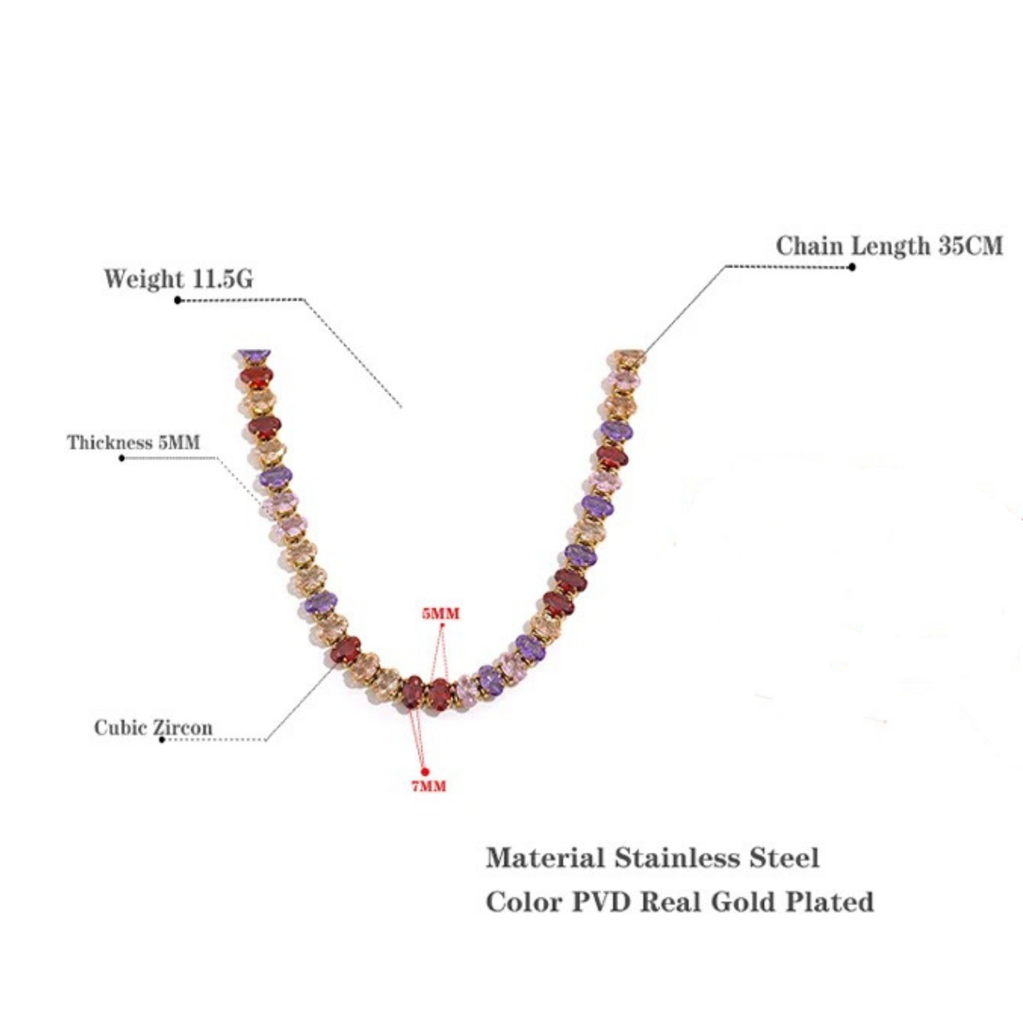 Stunning Jewel Tennis Choker