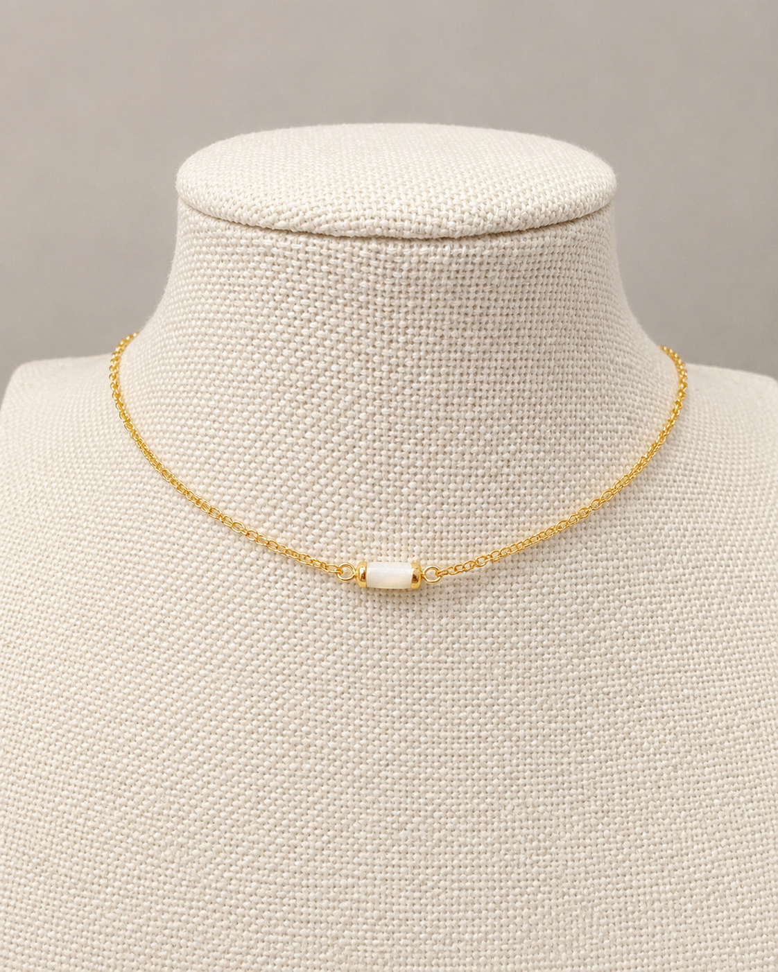 Mother Of Pearl Minimalist Necklace