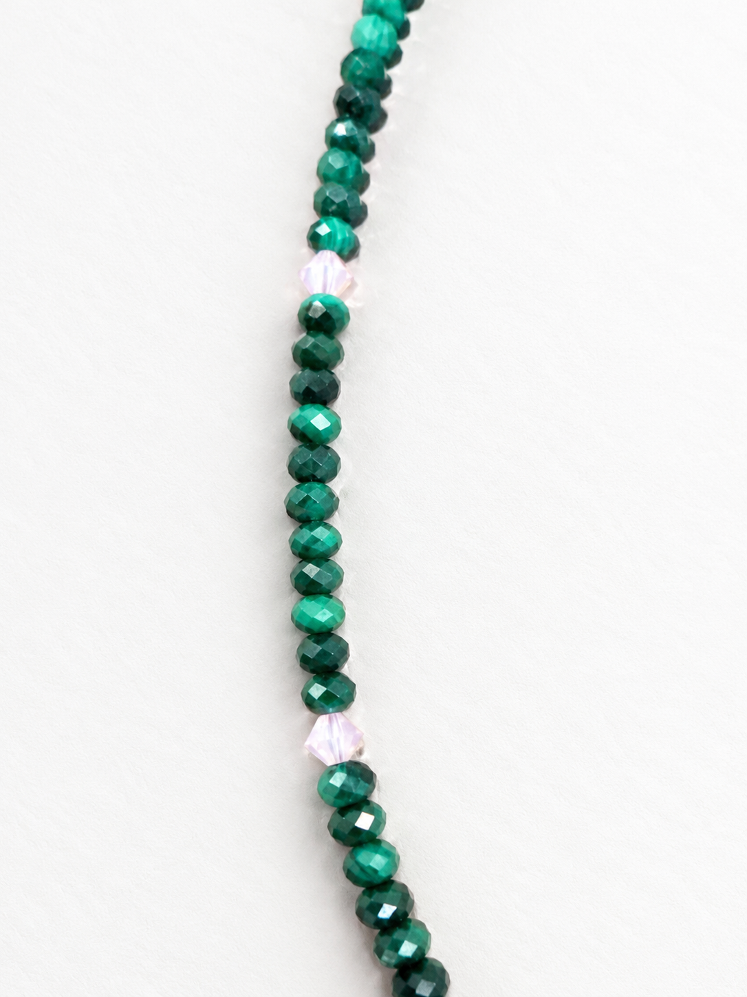 Malachite & Crystal Gemstone Necklace