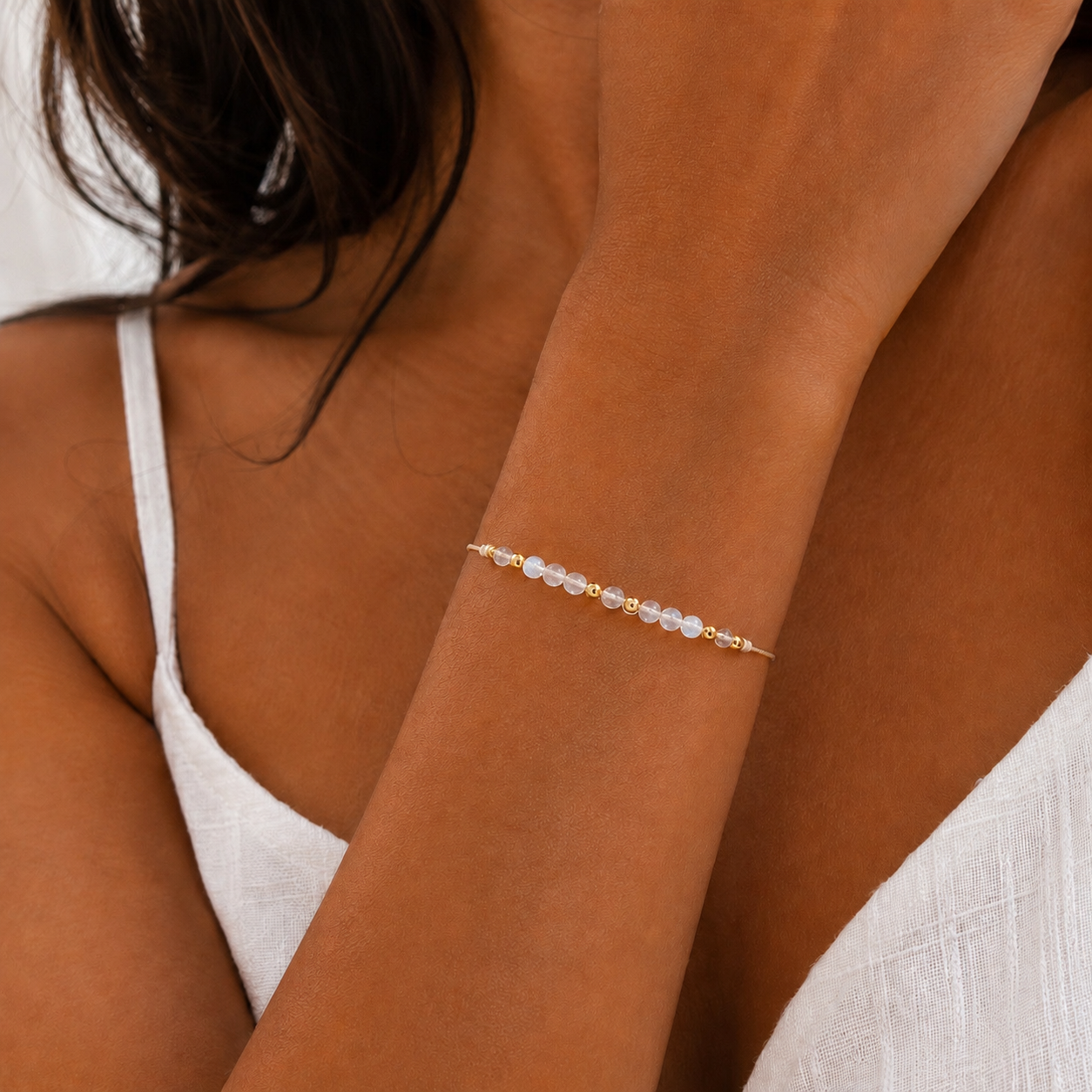 Moonstone June Birthstone Bracelet