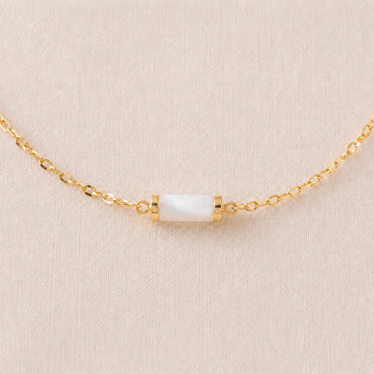 Mother Of Pearl Minimalist Necklace