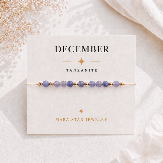 December Gemstone Bracelet-Tanzanite Birthstone