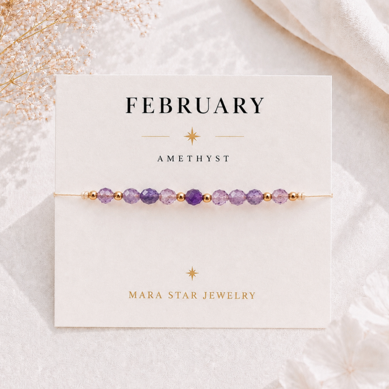 Amethyst Bracelet February Birthstone