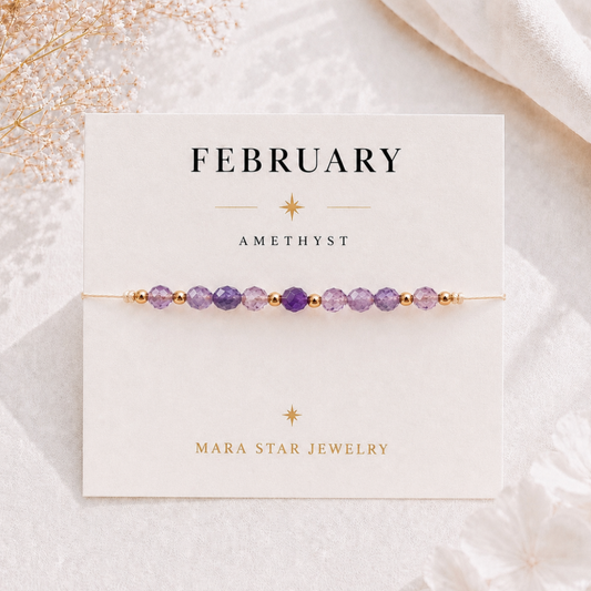 Amethyst Bracelet February Birthstone
