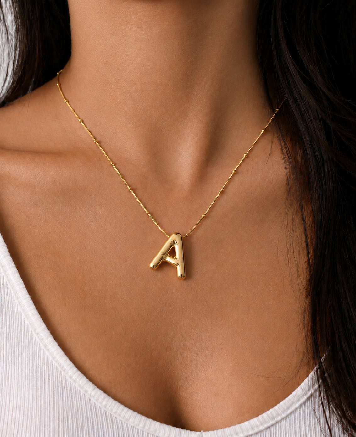 Balloon Bubble Initial Pendants
