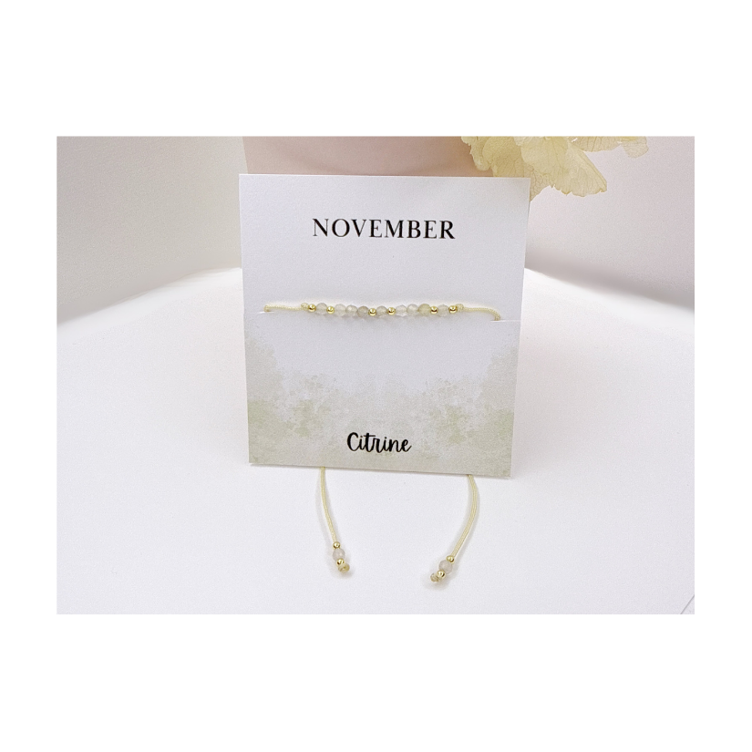 Citrine November Birthstone Bracelet
