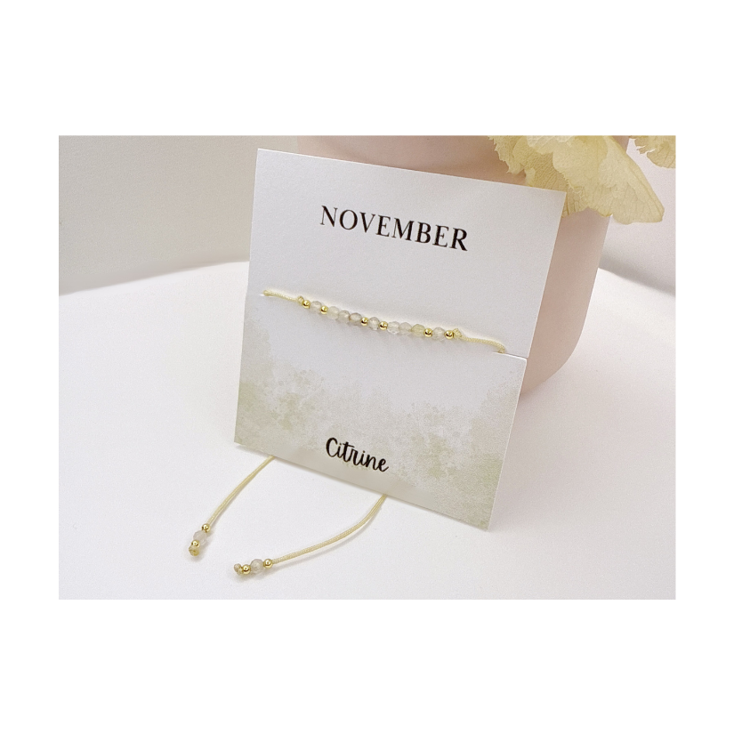 Citrine November Birthstone Bracelet