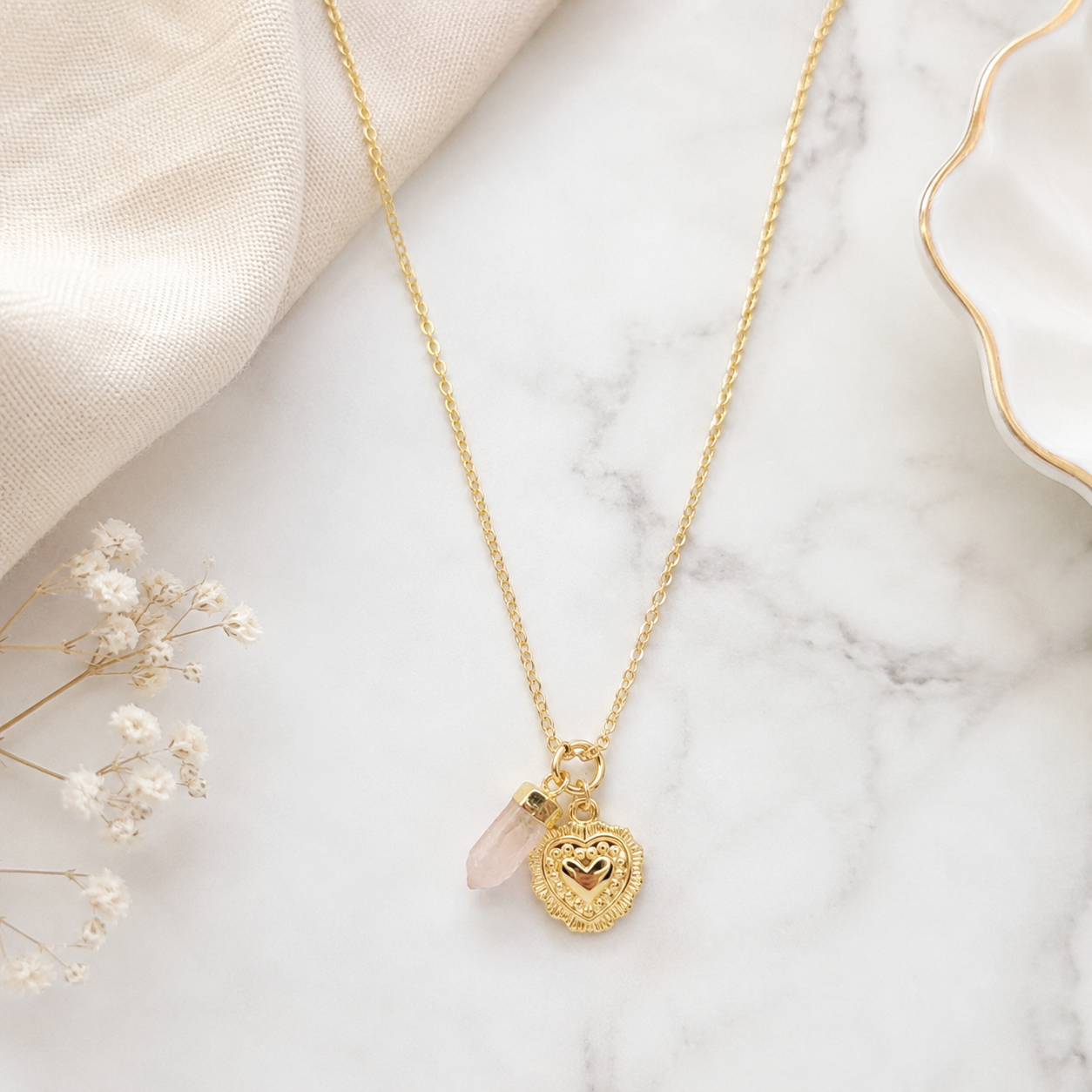 Rose Quartz Necklace