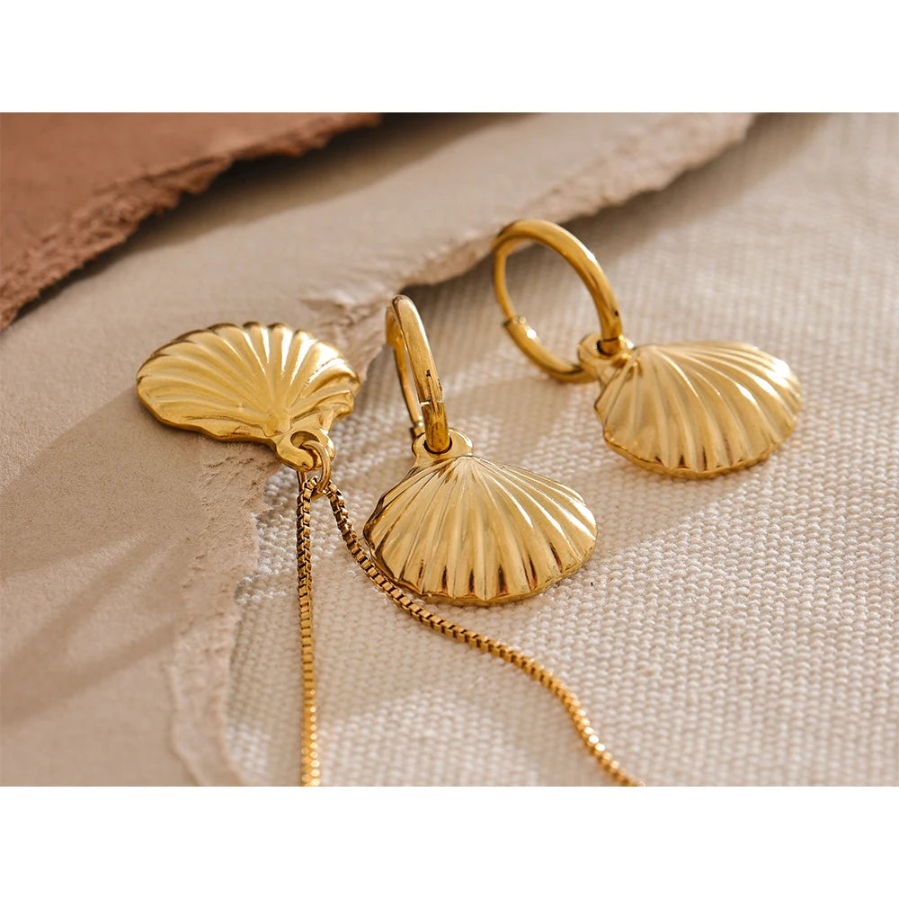 Summer Shell Necklace/Earrings