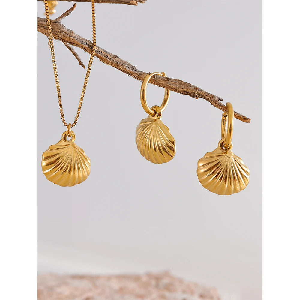 Summer Shell Necklace/Earrings