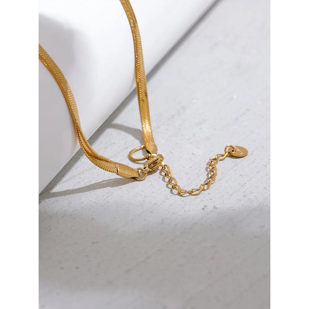 Double Layered Snake Chain Necklace