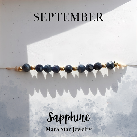 September Gemstone Bracelet-Tanzanite Birthstone