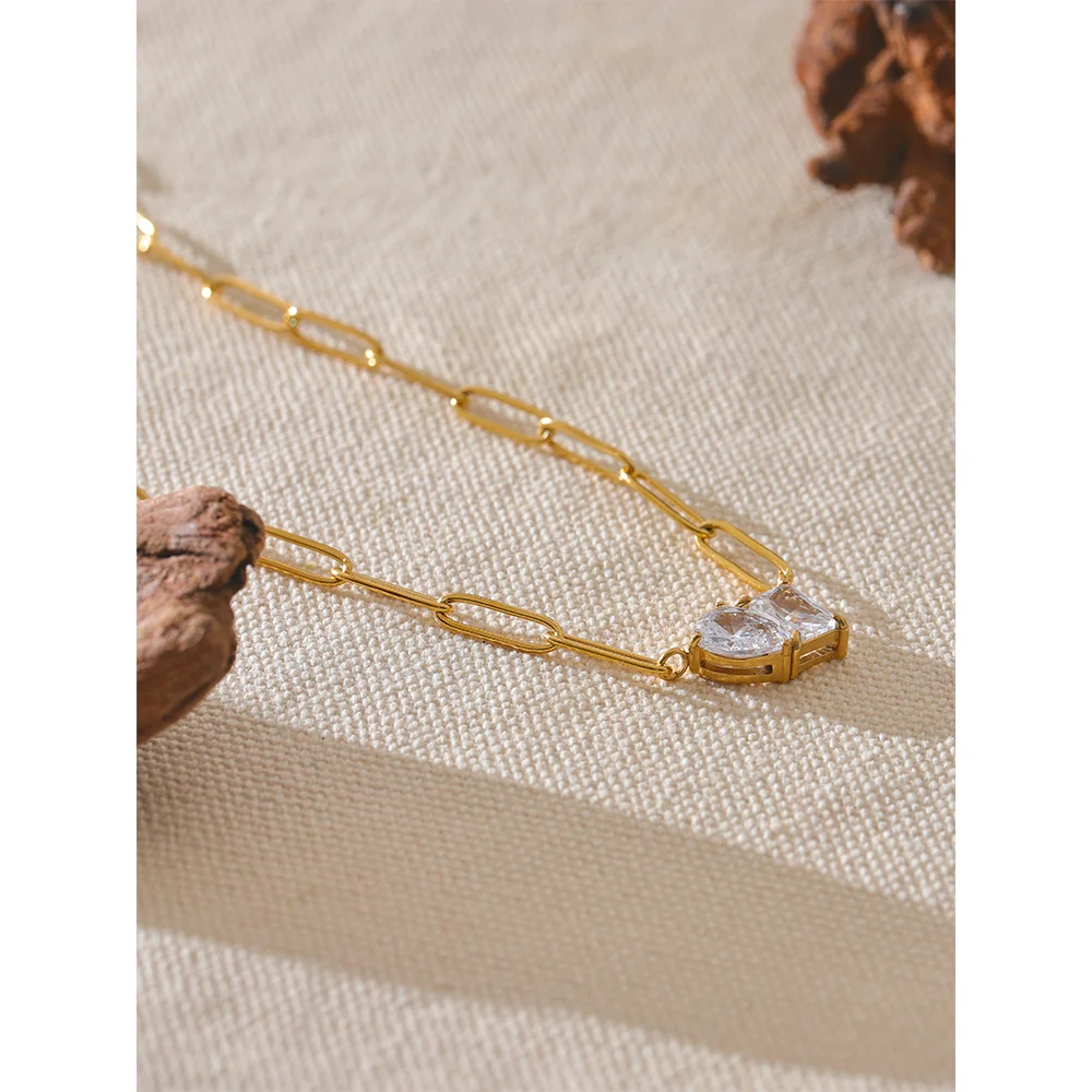 Gorgeous Mixed Stone & Chain Necklace