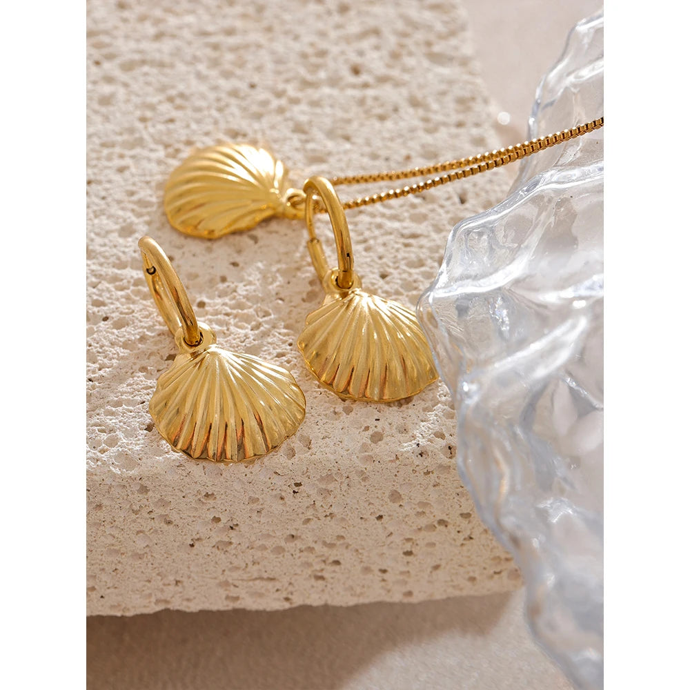 Summer Shell Necklace/Earrings