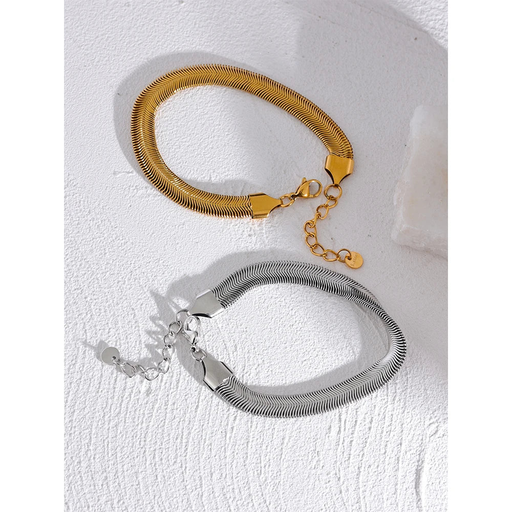 Sleek Snake Chain Bracelet