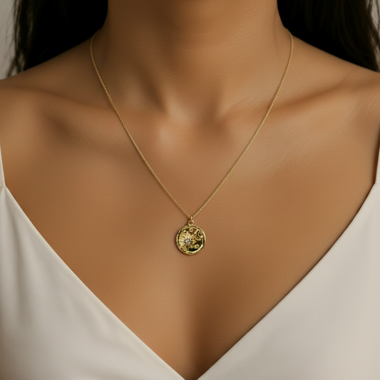 Sun Moon Pendant Necklace