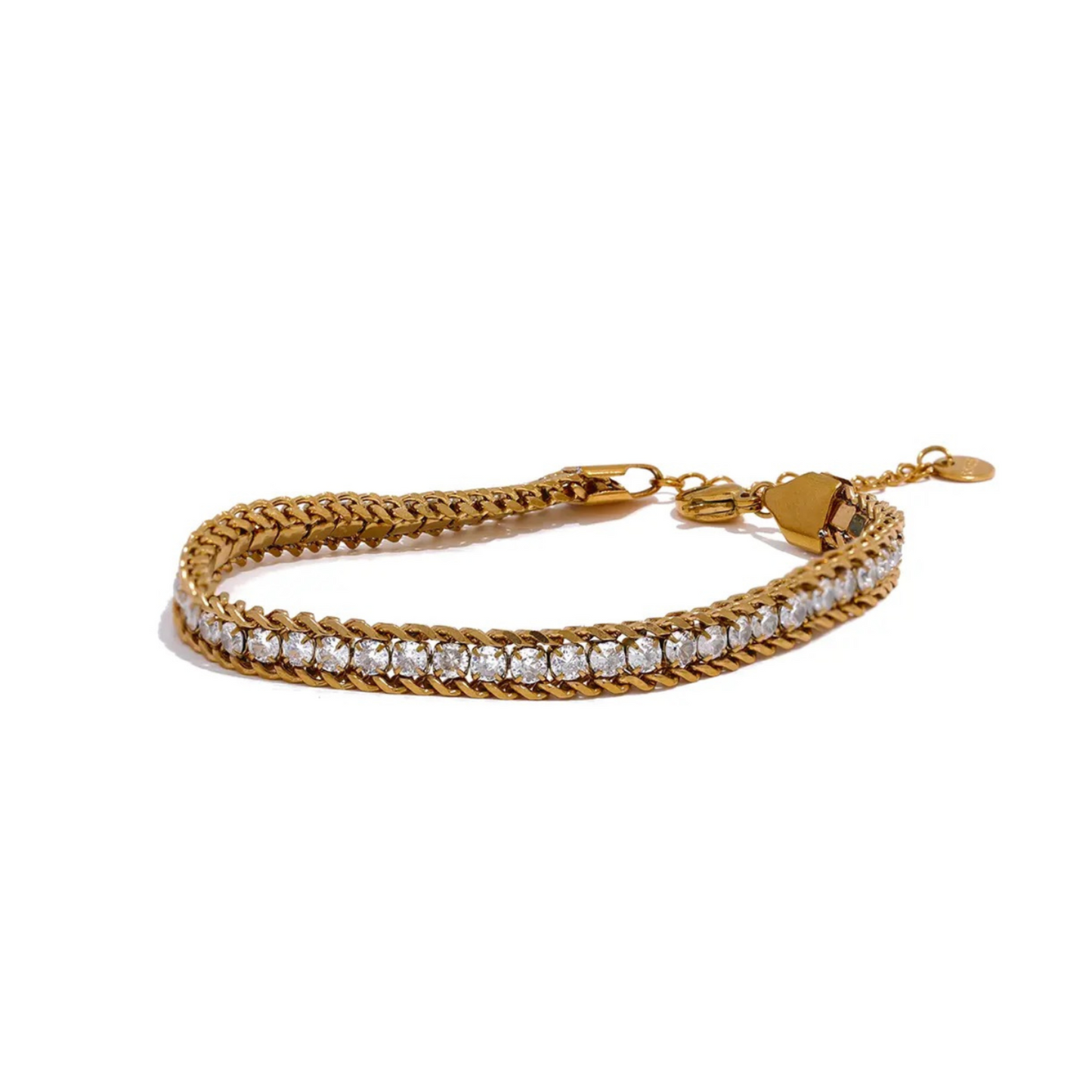 Classy Jewel and Chain Bracelet